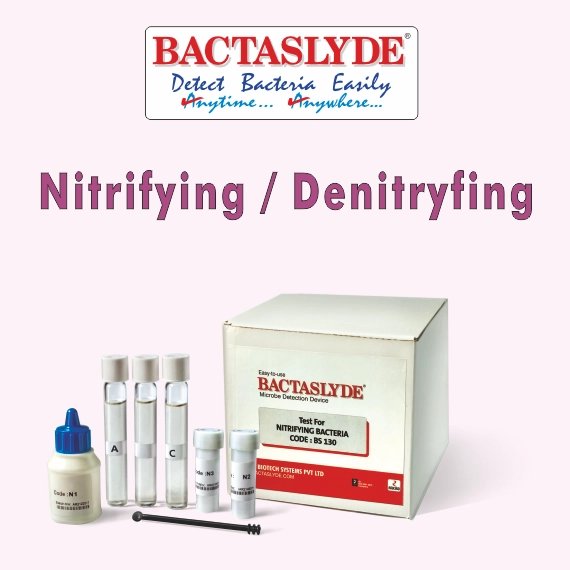 BACTASLYDE Nitrifying / DeNitrifing BacteriaTest Kit , 5 Qualitative Test of Nitrifying / Denitryfing Bacteria BS130