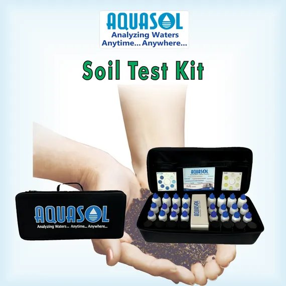 AQUASOL Soil Test Kit (pH / Nitrogen / Phosphorous / Potassium / Organic Carbon) 25 Test of Each Parameter, AESTK