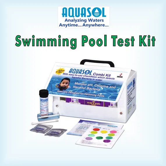 AQUASOL Swimming Pool Test Kit (Free Chlorine (DPD) / pH / Microbiological Test) AESPK