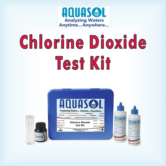 AQUASOL Chlorine Dioxide Test Kit AE415*  Range 0.1 - 5.0 PPM (Mg/L) 100 Tests