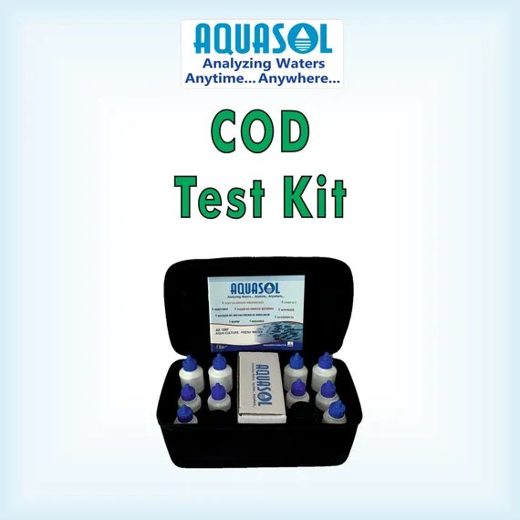 AQUASOL COD Test Kit AE407  Range 40 - 400 PPM (Mg/L) 100 Tests