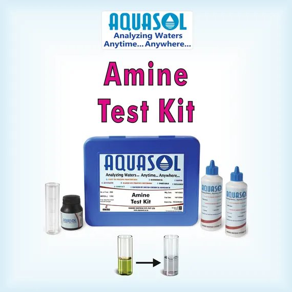 AQUASOL Amine Test Kit AE412  Range 1 - 20 PPM (Mg/L) 300 Tests