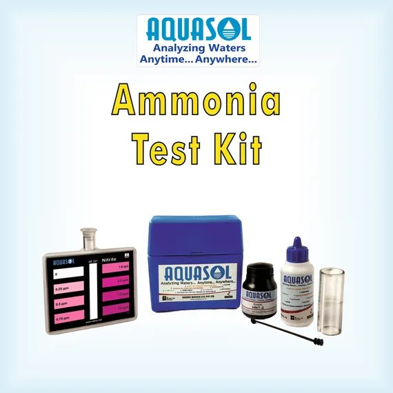 AQUASOL Ammonia Test Kit AE317*  Range 0.05 - 1.0 PPM (Mg/L) 100 Tests