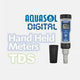 AQUASOL DIGITAL Handheld TDS Meter Low Range 0 - 1999 PPM With Calibration Solution, Waterproof AMTDSO2