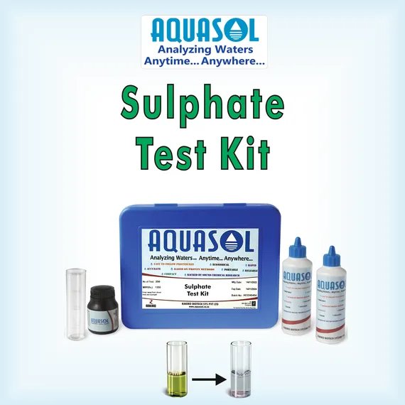 AQUASOL Sulphate Test Kit AE219 Range 5 -  500 PPM (Mg/L) 350Test