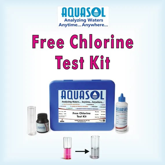 Free Chlorine Test Kit AE215  Range 0.2 - 4.0 PPM (Mg/L) 200 Tests