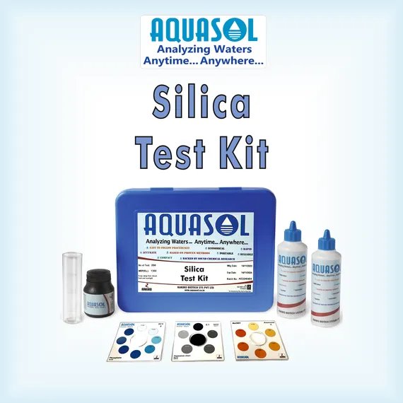 AQUASOL Silica Test Kit AE322* Range 0.05 - 5.0 PPM (Mg/L) 100Test