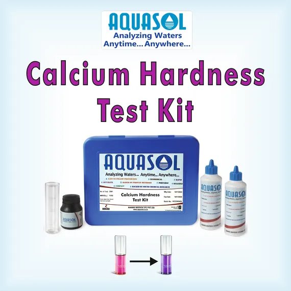 AQUASOL Calcium Hardness Test Kit AE202  Range 5 - 100 PPM (Mg/L) 300 Tests