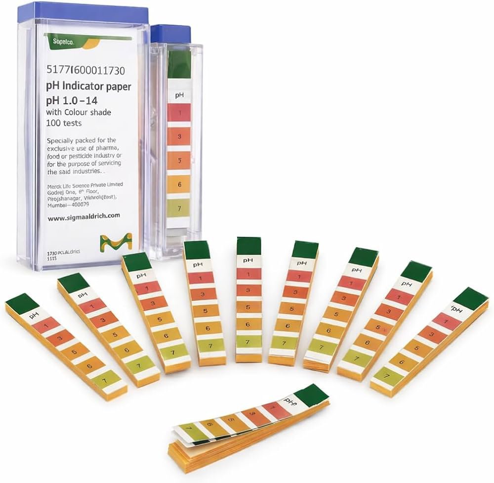 MERCK pH Indicator Paper pH 1.0 - 14.0 (with Colour Scale) Handy Pack