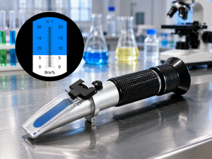 ERMA Hand Refractometer 0–20% Brix with Automatic Temperature Compensation (ATC)