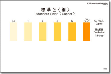 COPPER Test kit , 50 Tests , Range 0.5 - 10 mg/l , PACKTEST WAK-Cu