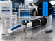 ERMA Hand Refractometer with 0–40% AdBlue/Urea scale for checking DEF concentration in automobile industries. Portable optical tester for workshops, diesel vehicles and fleet maintenance.