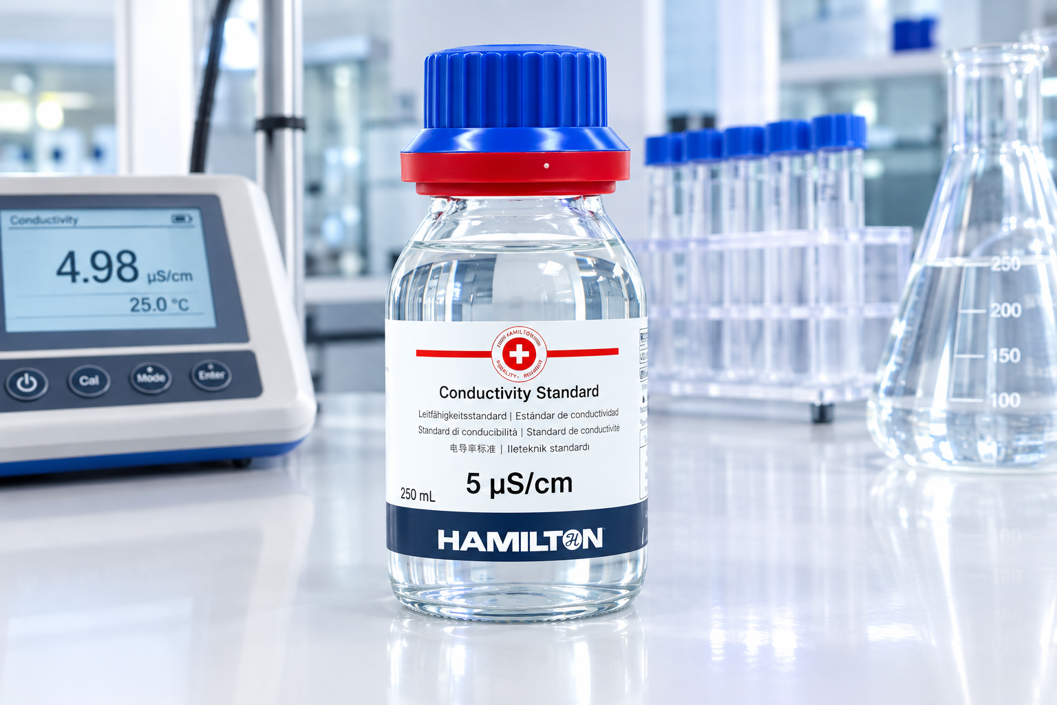 HAMILTON CRM Conductivity Standard 5 µS/cm, 250 mL (Glycerine Base, NIST Traceable)