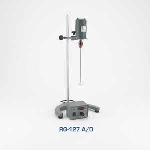 REMI RQ-127/D Medium Duty High-Speed Emulsifier | 1/8 HP AC/DC Motor | 300–6000 RPM | 8 L Capacity | Saw Cutter Impeller | Laboratory Stirrer