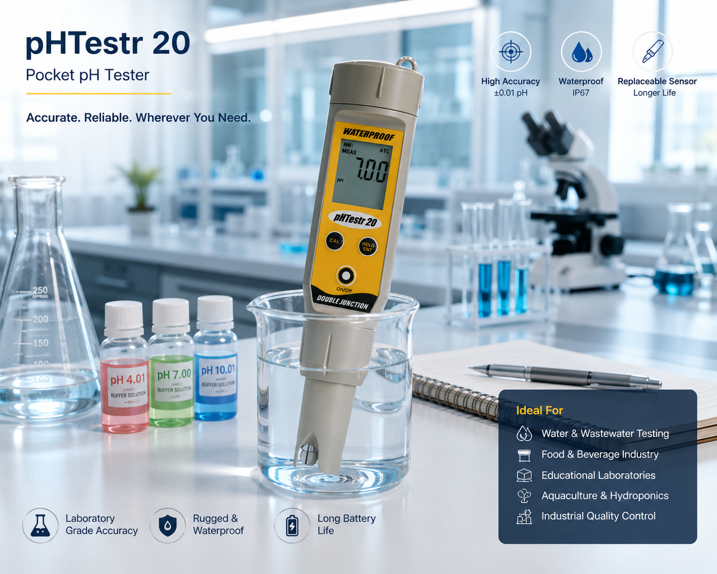 Eutech pHTestr 20 Pocket pH Tester