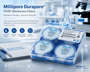 Millipore SVLP04700 – Durapore® PVDF Membrane Filter, 5.0 μm, 47 mm