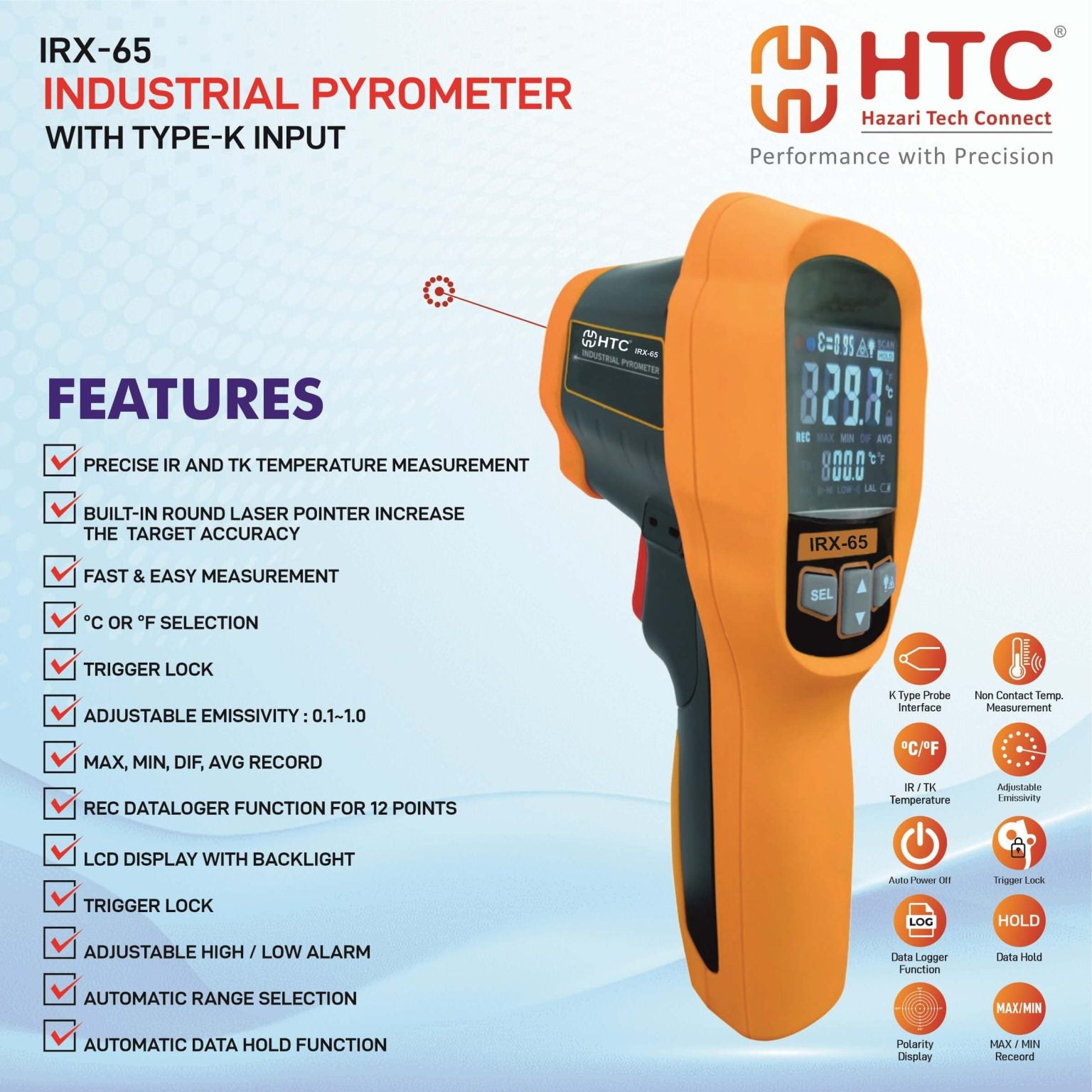 HTC IRX-65 Infrared Thermometer