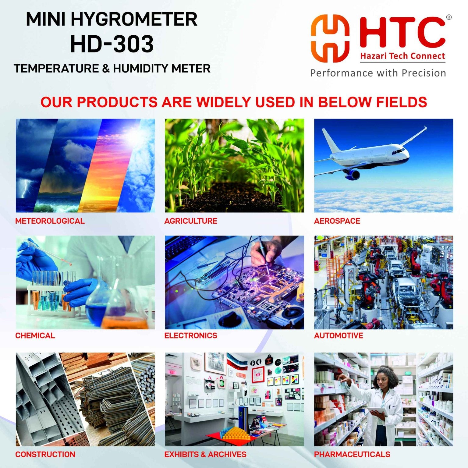 HTC HD-303 Mini Hygrometer