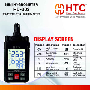 HTC HD-303 Mini Hygrometer