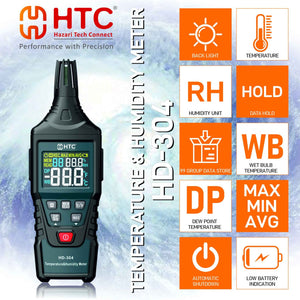 HTC HD-304 Humidity & Temperature Meter