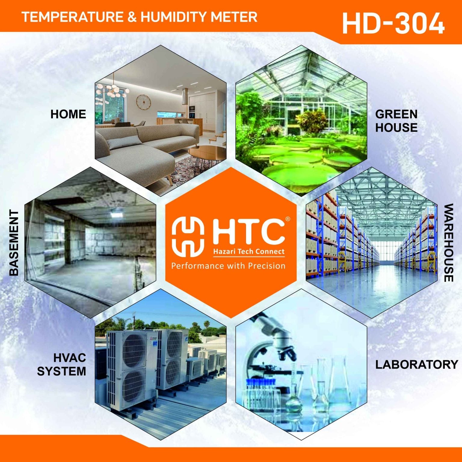 HTC HD-304 Humidity & Temperature Meter