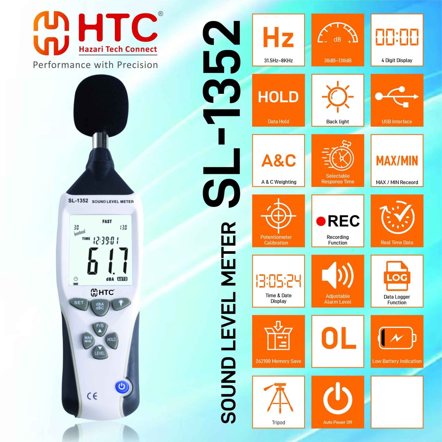 HTC SL-1352 Sound Level Meter