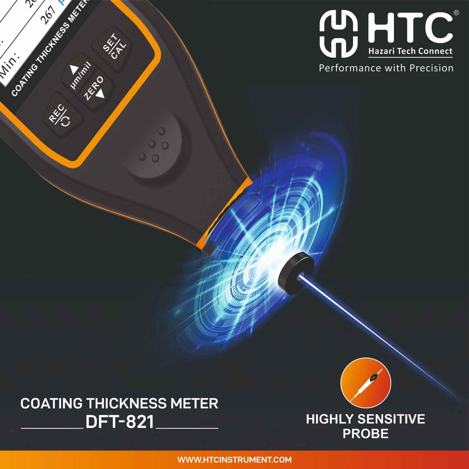 HTC DFT-821 Coating Thickness Meter