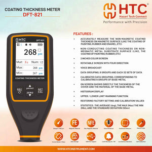 HTC DFT-821 Coating Thickness Meter