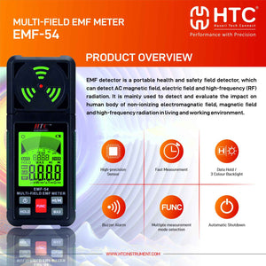 HTC EMF-54 Multi-Field EMF Meter
