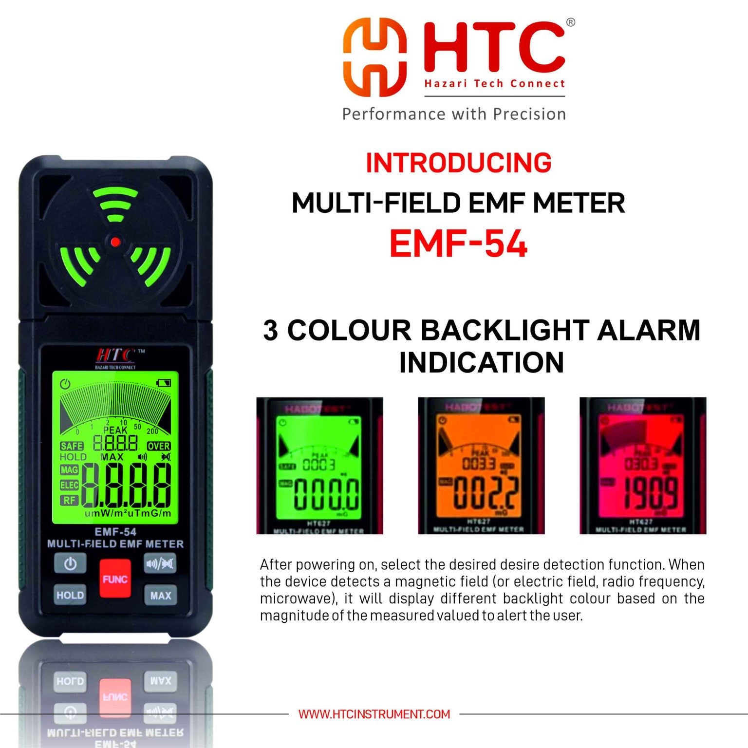 HTC EMF-54 Multi-Field EMF Meter
