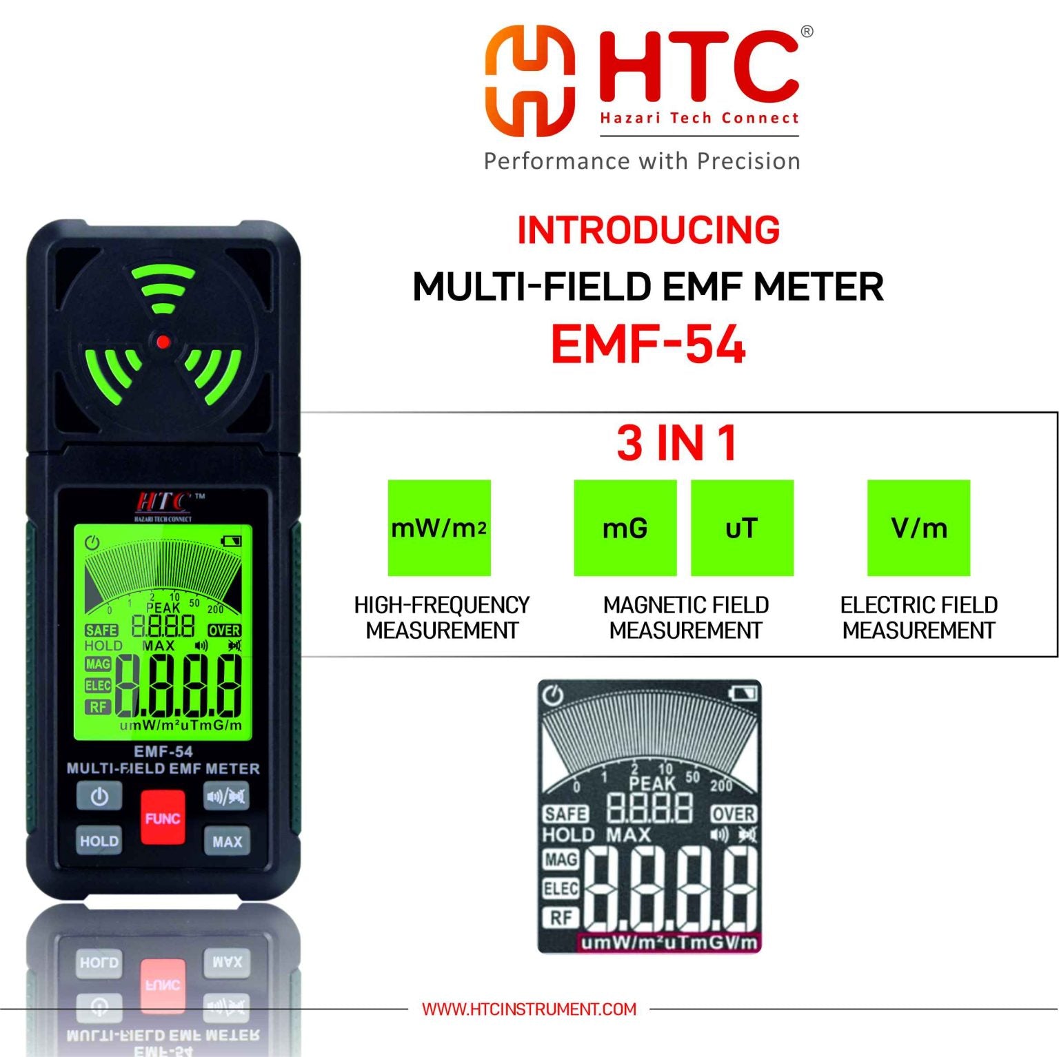 HTC EMF-54 Multi-Field EMF Meter