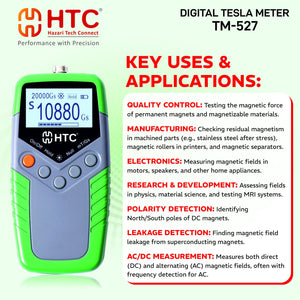 HTC TM-527 Digital Tesla Meter