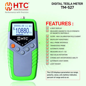 HTC TM-527 Digital Tesla Meter