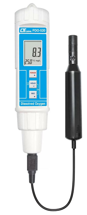 Lutron PDO-520 Digital Dissolved Oxygen Meter | DO Meter | Water Oxygen Tester | Temperature Meter | Separate Probe | Auto Calibration