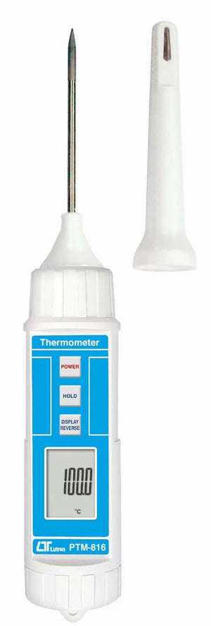 Lutron PTM-816 Digital Pen Type Thermometer | Type-K Thermocouple Thermometer | -40°C to 230°C | IP67 Waterproof