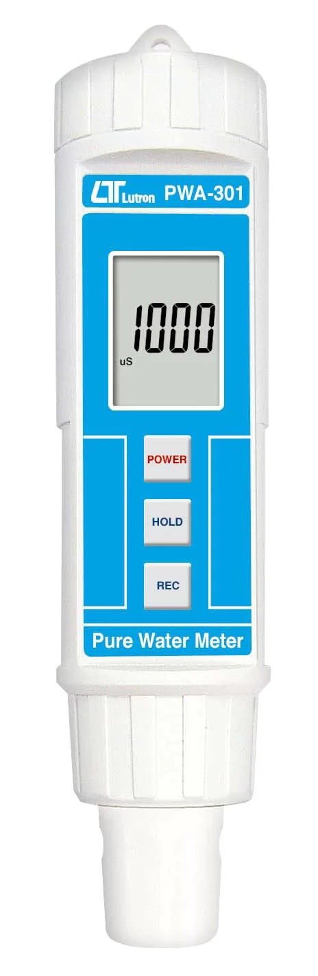 Lutron PWA-301 Digital Pure Water Meter | Water Conductivity Tester | 0–1999 µS/cm | IP67 Waterproof | ATC
