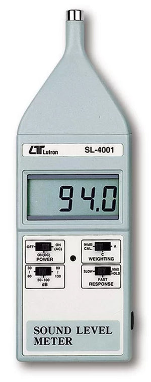 Lutron SL-4001 Digital Sound Level Meter | 30–130 dB Noise Meter | IEC 61672 Class 2 | A & C Weighting | AC/DC Output