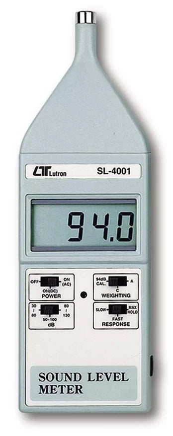 Lutron SL-4001 Digital Sound Level Meter | 30–130 dB Noise Meter | IEC 61672 Class 2 | A & C Weighting | AC/DC Output