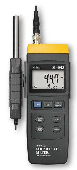 Lutron SL-4013 Digital Sound Level Meter | 30–130 dB Noise Meter | Separate Probe | RS-232 Interface | AC Output | Data Logger