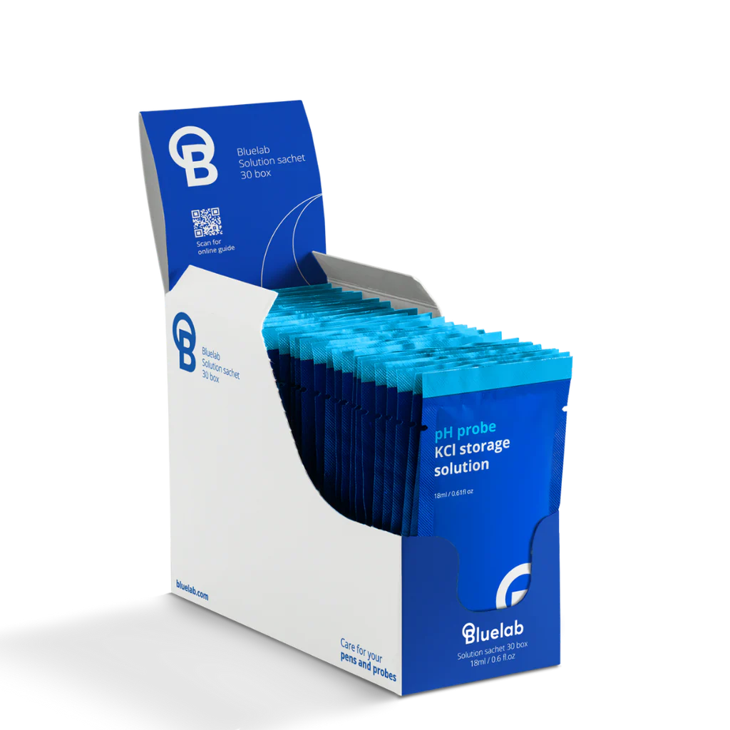 Bluelab Solution Sachet PH 4, 30sachets box - Calibration & Storage Range PH418B
