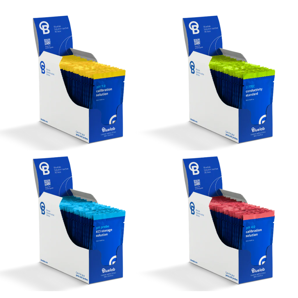 Bluelab Solution Sachet PH 4, 30sachets box - Calibration & Storage Range PH418B