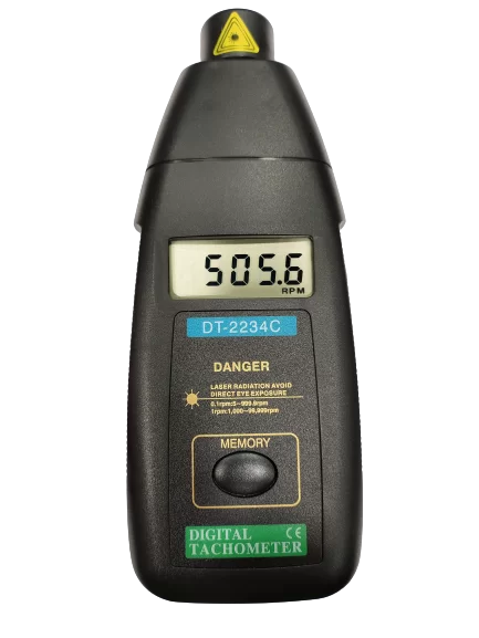 Lutron DT-2234C Digital Non-Contact Tachometer | Laser Photo Tachometer | RPM Meter | 2.5–99,999 RPM
