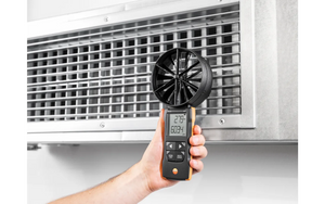 Testo 417 Digital 100 mm Vane Anemometer with App Connection | Air Velocity, Flow & Temperature Meter