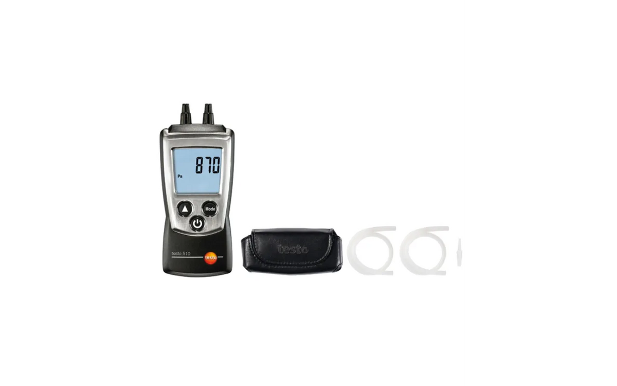 Testo 510 Differential Pressure Measuring Instrument Set | 0 to 100 hPa | ±100 hPa | Differential Pressure Meter