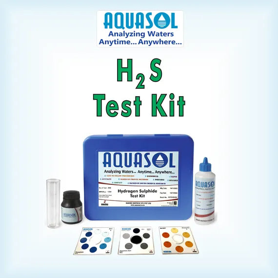 AQUASOL Hydrogen Sulphide Test Kit AE452* Range 0 - 1.0 PPM (Mg/L) 200Test