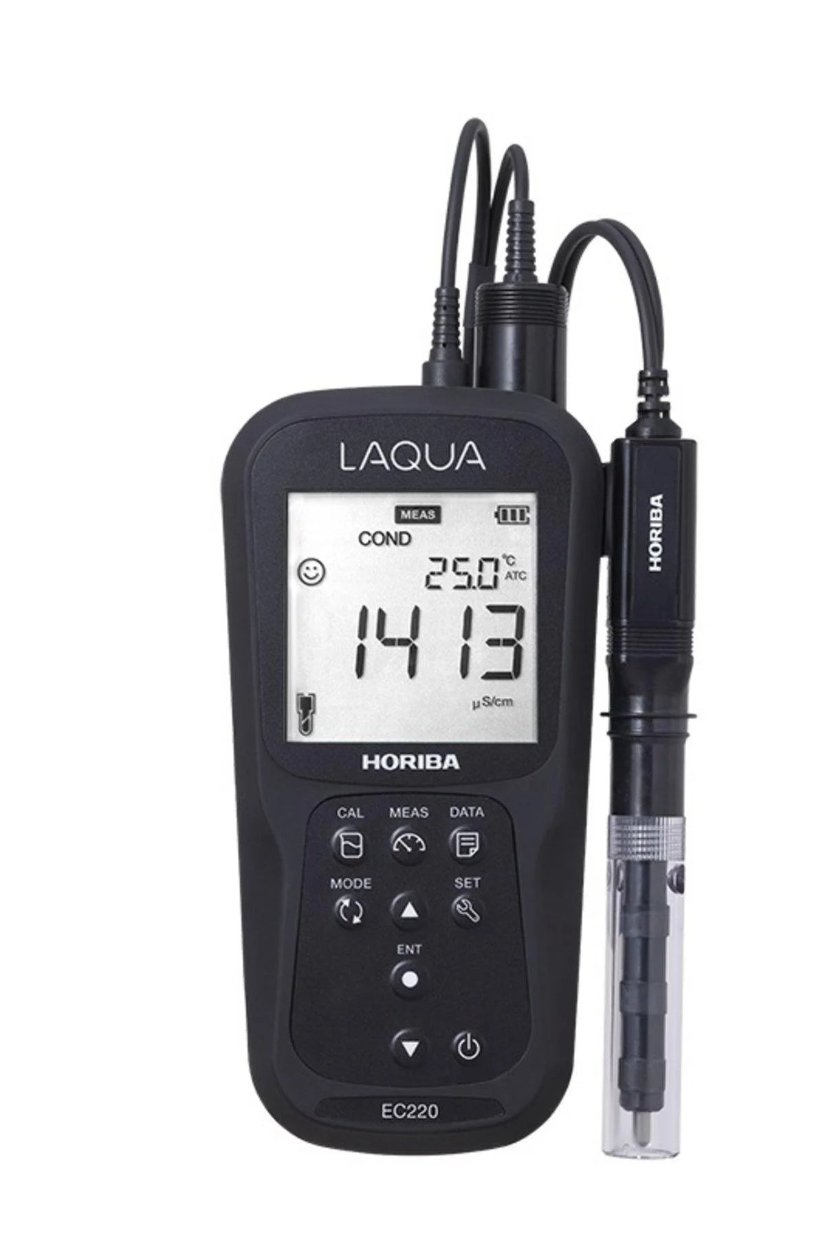 HORIBA LAQUA EC220-K Waterproof Handheld Conductivity, Resistivity, TDS, Salinity & Temperature Meter
