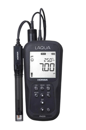 HORIBA LAQUA PH220 Handheld pH/ORP/Temperature Meter | IP67 Waterproof Digital pH Meter | 0.01 pH Resolution | 1000 Data Memory