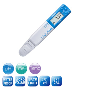 HORIBA LAQUAtwin pH-33 Waterproof Pocket pH, mV & Temperature Meter