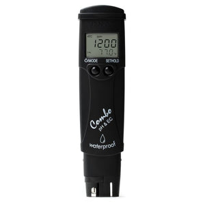 Hanna Instruments HI98129 Combo pH/Conductivity/TDS Tester | Low Range | 0–14.00 pH | 0–3999 µS/cm EC | 0–2000 ppm TDS | Waterproof