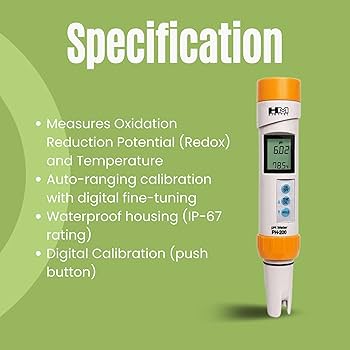 HM Digital PH-200 Waterproof Professional Series pH/Temperature Meter
